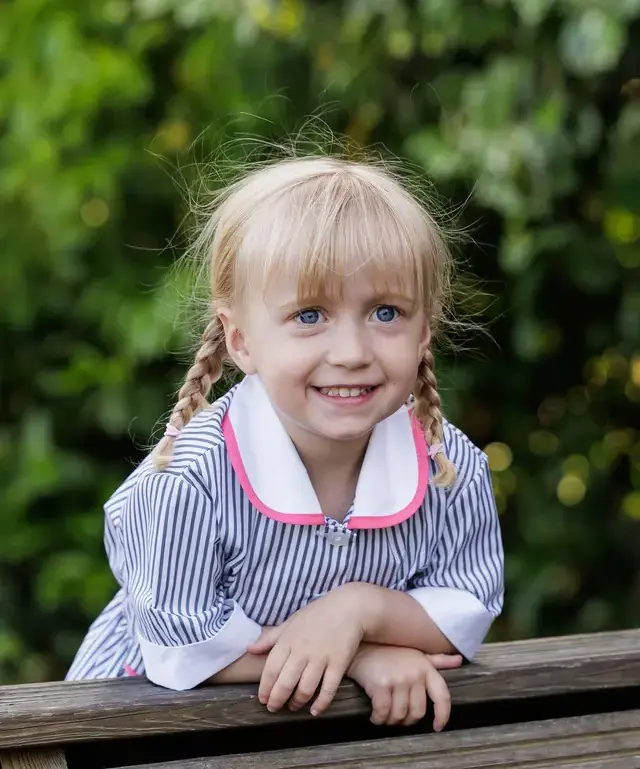 Pupil in the school grounds